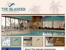 Tablet Screenshot of islanderapartments.com